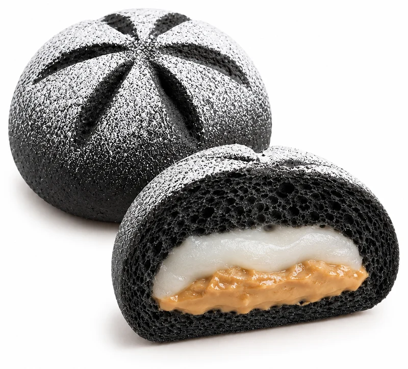 Charcoal Mochi Peanut illustration