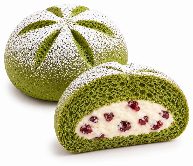 Pandan Cranberry Cream Cheese illustration