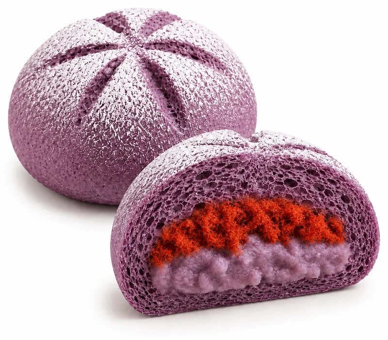 Purple Yam Taro Spicy Pork Floss illustration